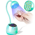 Mini UV Nail Lamp with Gooseneck & Rechargeable Battery - Blue