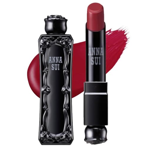 ANNA SUI Rouge Red - Lipstick - Development of Rich, Vivid Color - Rich Texture - Sculpted Form - Long-Lasting - Fashionable and Stylish - 402 Mellow Red - 0.12 oz.
