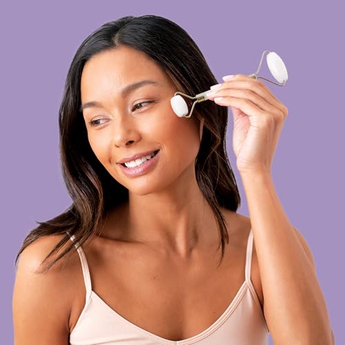 White Jade Gua Sha & Facial Roller Set for Skin Firming & Relaxation