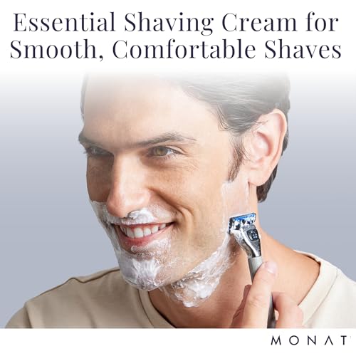 MONAT For Men Shaving Cream with Shea & Coconut Oil, Aloe Vera, 120ml