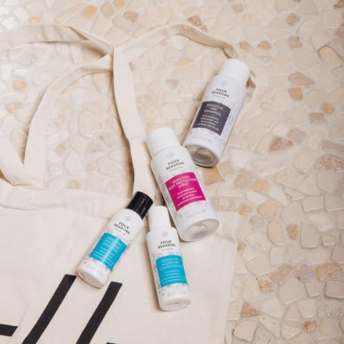 No Nothing 4-in-One Travel Hair Care Set - Fragrance-Free, 2.7 Fl Oz Pack of 4