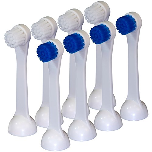 8 Pack Replacement Brush Heads for Cybersonic Classic Electric Toothbrush - Soft Bristles, Compact Design, 1 Count