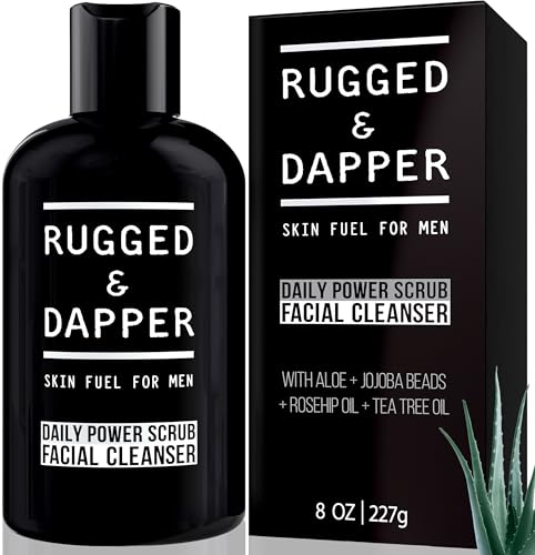 Men's Facial Cleanser & Exfoliating Face Wash - Deep Cleans Oily & Breakout-Prone Skin - Rugged & Dapper - Variation of THIS Listing