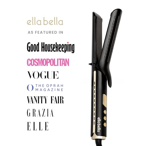 2-in-1 Hair Straightener and Curling Iron with Ceramic Plates