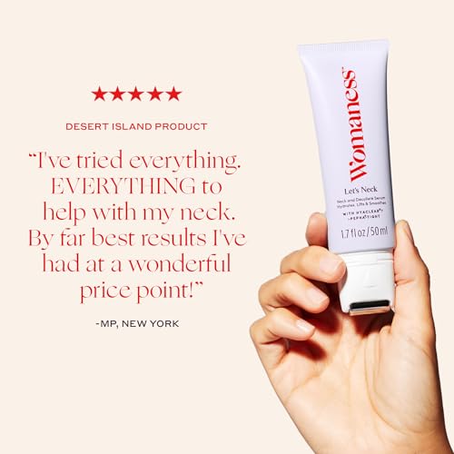 Womaness Neck Tightening Serum with Cooling Roller, 50ml – Skin Firming & Anti-Aging