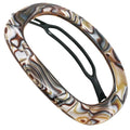 French Hair Barrette Clip Onyx 3x3 Inch Handcrafted Metal-Free Closure