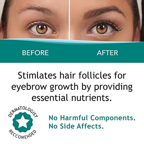 FEG Max Eyebrow Enhancer Growth Treatment Serum | Enhancing to Help Lengthen and Thicken Eyebrows | Non-irritating Brow Serum | 6ml