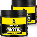 Sandalwood Beard Butter with Biotin, Castor & Argan Oil for Growth & Softening - 2 Pack