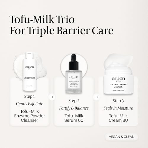 Fermented Tofu Collagen Jelly Serum+Cream Duo - 24hrs Fermented Soy Milk + Bean Essence + 2% Niacinamide
