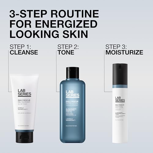 Lab Series Men's Foaming Face Wash - Hydrating Gel Cleanser for Skin, 3.4 fl oz
