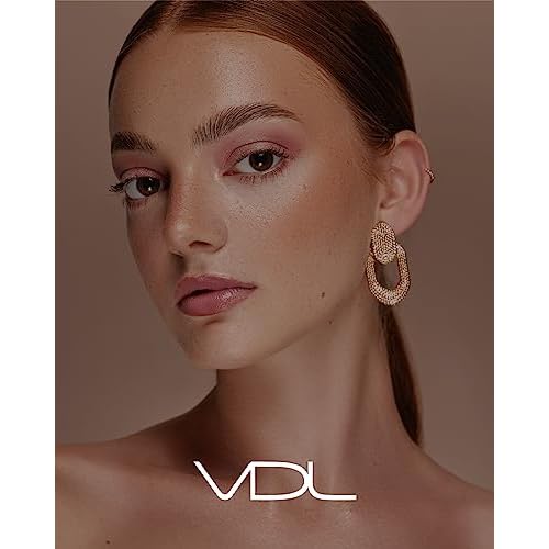 VDL Cheekstain Pastel Blush for Cheeks (Bouncing Peach, 0.2oz) - Lightweight, Velvet Powder Formula - Seamless, Long-Lasting, Natural-Looking Glow | Korean Makeup