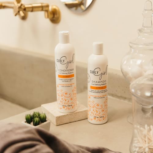 Curl Girl Hydrating Shampoo & Conditioner Set with Curl Cream for Natural Curls
