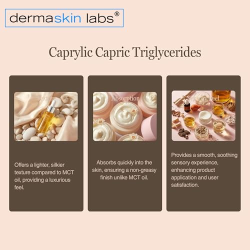 4 Fl Oz Caprylic Capric Triglycerides Cosmetic Grade Lightweight Moisturizer Base - Non-Greasy Coconut Oil Derivative