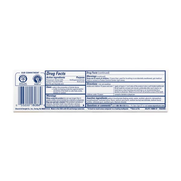 Sensitive Teeth & Gums Toothpaste 4.5 oz Pack of 8 - Gentle Oral Care