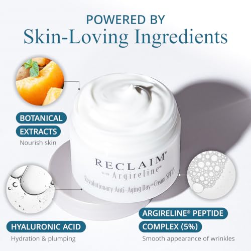 Anti-Aging Face Moisturizer SPF 15 with Argireline & Hyaluronic Acid - 1 Fl Oz
