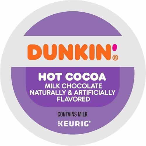 Dunkin' Milk Chocolate Hot Cocoa K-Cup Pods | 88 Count for Keurig Brewers