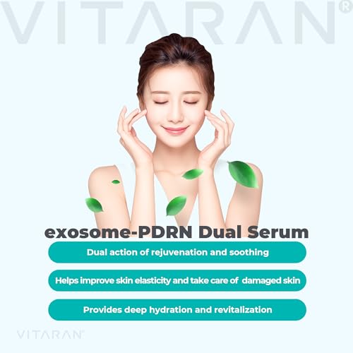 VITARAN Exosome & PDRN Dual Serum - Anti-Aging Face Treatment, 1.7 fl oz