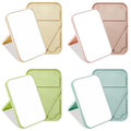 8 Pack Table Mirror with Stand, 8 Inch Portable and Foldable Desktop Makeup Mirror Bulk for Spa Party Supplies, Birthday, Women, Pink, Beige, Blue, Green