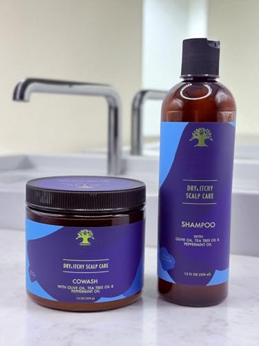 Dry & Itchy Scalp Care Duo with Tea Tree & Peppermint Oil – Medicated Shampoo & Co-Wash for Dandruff Relief (28 oz)