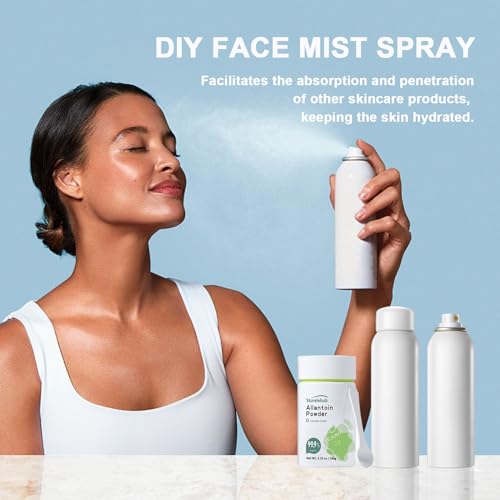 Allantoin Powder, 3.53 OZ 99.9% Purity, Cosmetic Grade, DIY Allantoin Emulsion, Allantoin Cream, Allantoin Lotion, Allantoin Masks, Allantoin Helps to Hydrate And Moisturize The Skin