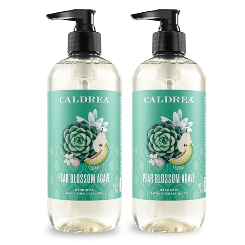 Liquid Hand Soap with Aloe Vera & Olive Oil - Pear Blossom Agave, 10.8 oz, 2 Pack