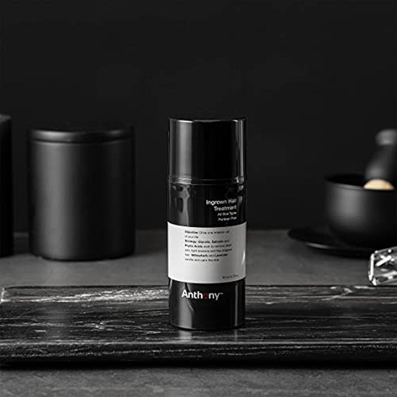 Anthony Ingrown Hair Treatment for Men Gel Solution to Calm Down Razor Burn ? Scar and Redness Eliminator, Bump Removal ? 3 Fl. Oz