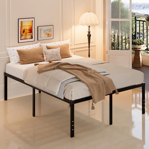 Queen Bed Frame 20 Inch Heavy Duty Metal Platform No Box Spring Needed Variation of THIS listing