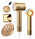 Gold High-Speed Ionic Hair Dryer with Essential Oil Diffuser and Travel Portability