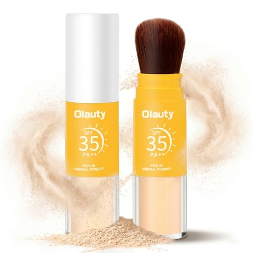 Mineral Sunscreen Setting Powder, Powder Scalp Sunscreen for Face, Powder SPF 35, Lightweight, Long Lasting, Oil Control, Natural Matte Finish, Breathable for All Skin (Translucet)