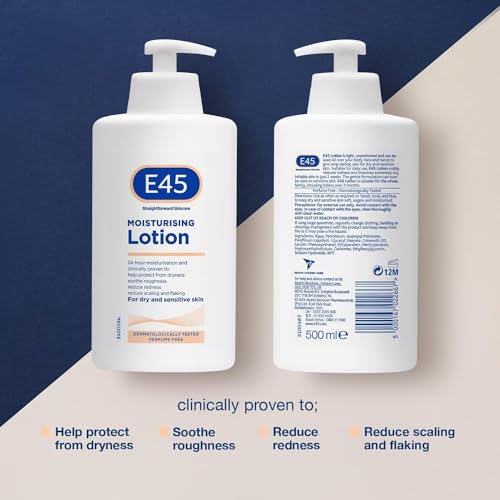 E45 Dermatological Moisturising Lotion with Cherry Scent - 16.91 Fl Oz Pack of 2