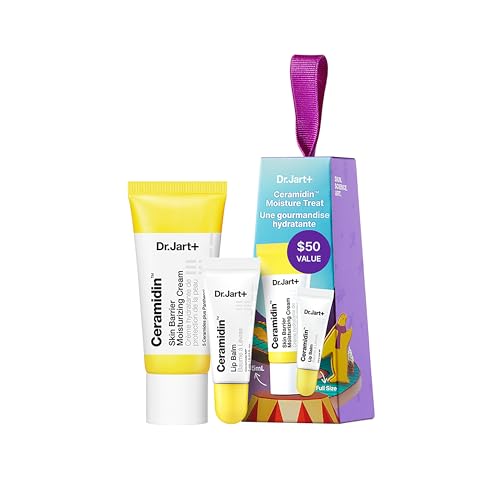 Dr.Jart+ Ceramidin Moisture Set – Barrier Cream + Lip Balm Ornament Gift, Travel Size
