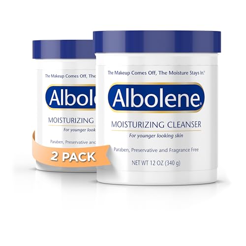 Albolene Moisturizing Makeup Remover & Facial Cleanser 12oz - 2 Pack