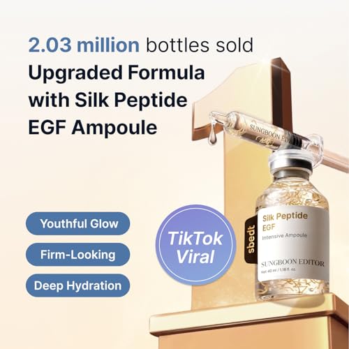 Firming Glow Skincare Set with EGF, Silk Peptide Ampoule & Collagen Capsule Cream