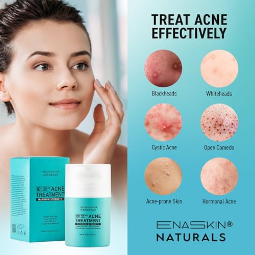 Salicylic Acid Acne Spot Treatment: Cystic Hormonal Pimple Cream for Stubborn Zits, Blemish Breakout & Post-Acne Scars - Face, Body & Back, Teens-Adults, 1.8 oz