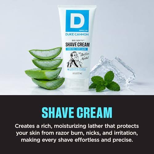 Men's Shaving Cream with Aloe Vera Shea Butter & Macadamia Oil - 6 oz 2 Pack
