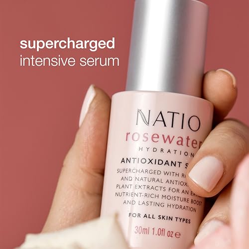 Rosewater Antioxidant Serum by Natio for Women - 1 oz Serum