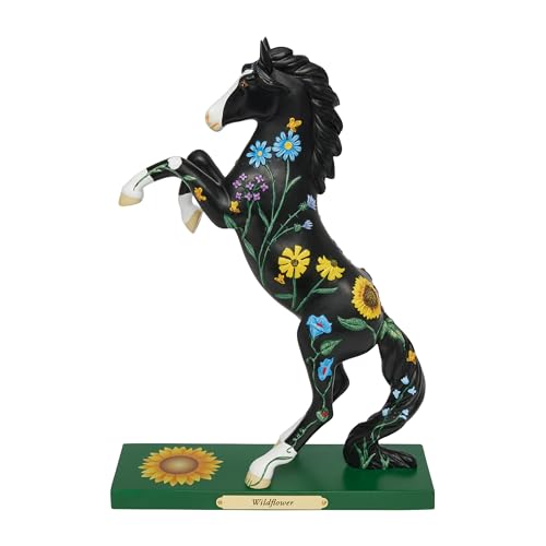 Enesco Wildflower Horse Figurine - 10.5 Inch Painted Collector's Decor