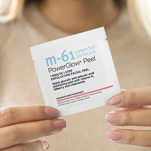 m-61 PowerGlow Peel 30 Treatments - Exfoliating Skin Rejuvenation & Clarification