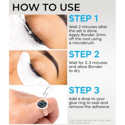 STACY LASH Super Bonder for Lash Extensions/Locks Eyelash Glue Fumes/Lash Extension Primer Complement/Lash Bonder for Mink Individual Lashes/Eyelash Extension Supplies