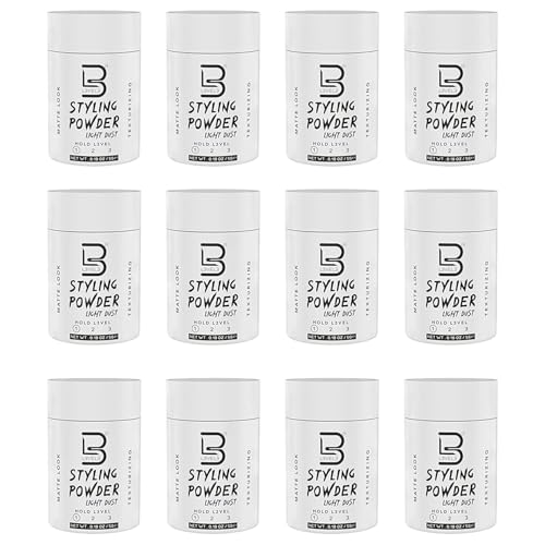 Men's Travel Styling Powder Light Hold 12 Pack - Natural Matte Finish