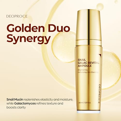Deoproce Snail Galac Revital Face Serum 40ml - Hydrating, Firming Skincare with Snail Mucin