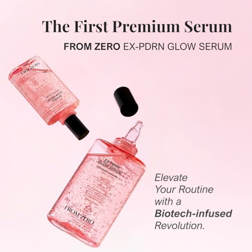Glow Serum with PDRN, Rose Scented, Hydrating Facial Moisturizer for Dry Skin