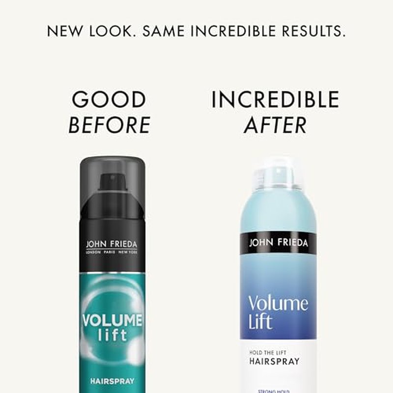John Frieda Volume Lift Hairspray, Volumizing Hairspray with Air-Silk Technology for Fine or Flat Hair, Adds Body, Long-Lasting Hold, and Fullness for Fine, Thin Hair, 10 Oz