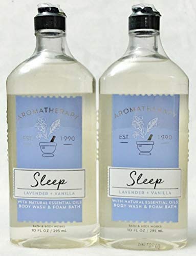 Lavender Vanilla Body Wash & Foam Bath Set - 2 Pack for Relaxation