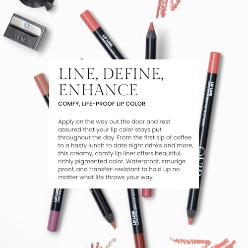 OFIR Longwear Demi-Matte Lip Pencil | Smudge-Proof, Easy Glide, Hydrating, Long-Lasting Color | Berry - Muted Plum Lip Liner Pencil | 0.042 OZ