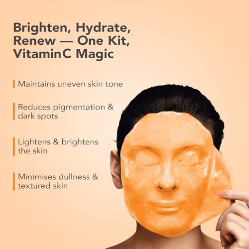 Vitamin C Facial Kit with Peel-Off Mask for Radiance & Even Skin Tone - 45g