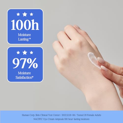 NACIFIC Uyu Cream Ampoule 50ml ? Milk Protein Hydrating Serum with Jeju Milk Extract, Ceramide Complex for Dry & Sensitive Skin, Barrier Repair, Long-Lasting Moisture