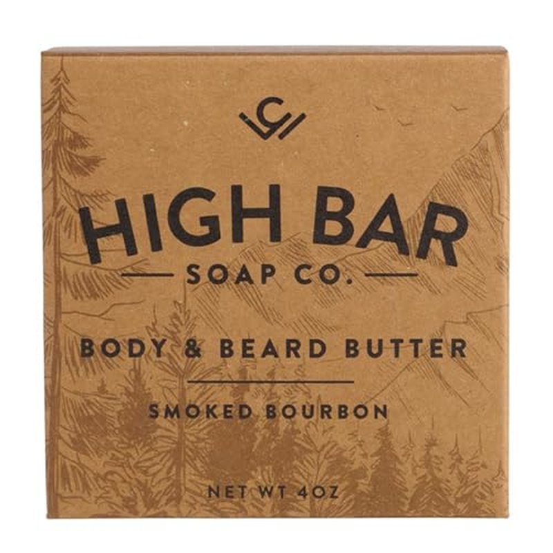 Beard Butter for Men ? Smoked Bourbon Scent ? 4oz Natural Beard Conditioner & Softener for Grooming, Hydration, and Styling