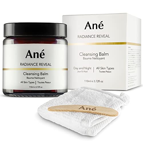 Cleansing Balm by An? - Deep Cleansing Makeup Remover Balm with Travel-size Reusable Makeup Remover Cloth - 3.72 fl oz - Day & Night