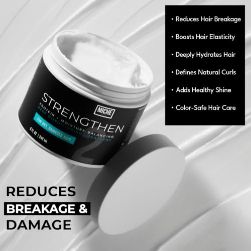 Protein Deep Conditioner for Curly Hair - Strengthening & Moisturizing - 8oz